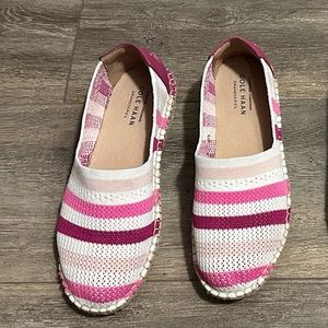 LIKE NEW Cole Haan Cloudfeel Stitchlite Espadrille Pink/White sz 6.5